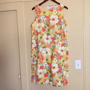 Liz Claiborne Floral Yellow Dress